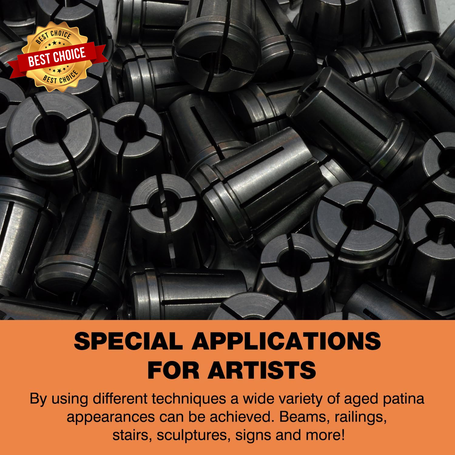 Black Metal Finish Solution Kit – Metal Surface Blackening Coating for Steel & I