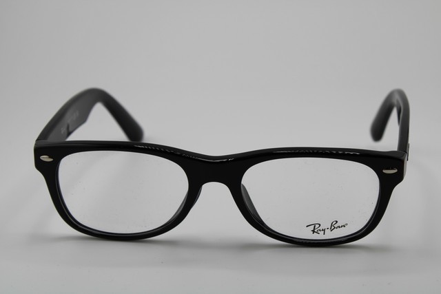 NEW RAY-BAN RB 5184F 2000 BLACK SILVER AUTHENTIC EYEGLASSES 52-18