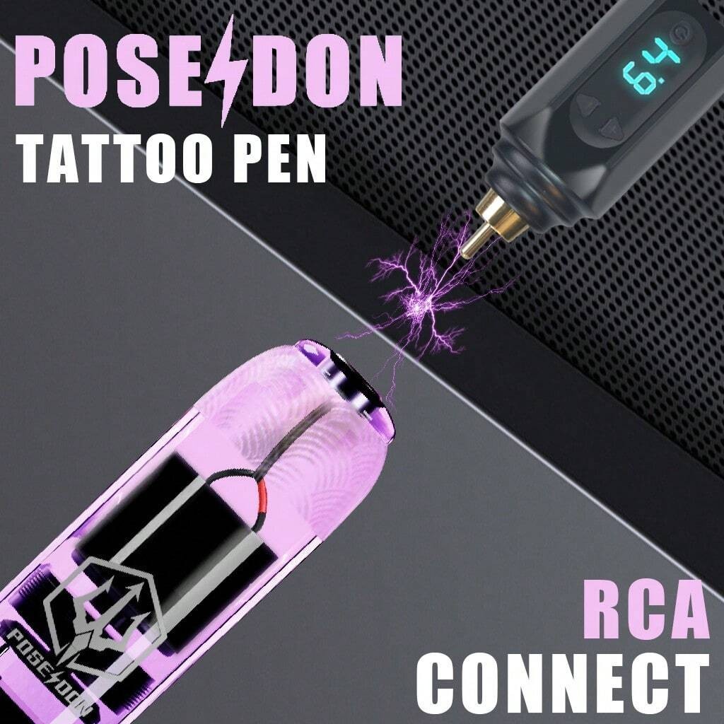 Wireless Tattoo Pen Kit Complete Rotary Tattoo Machine Set Power Supply