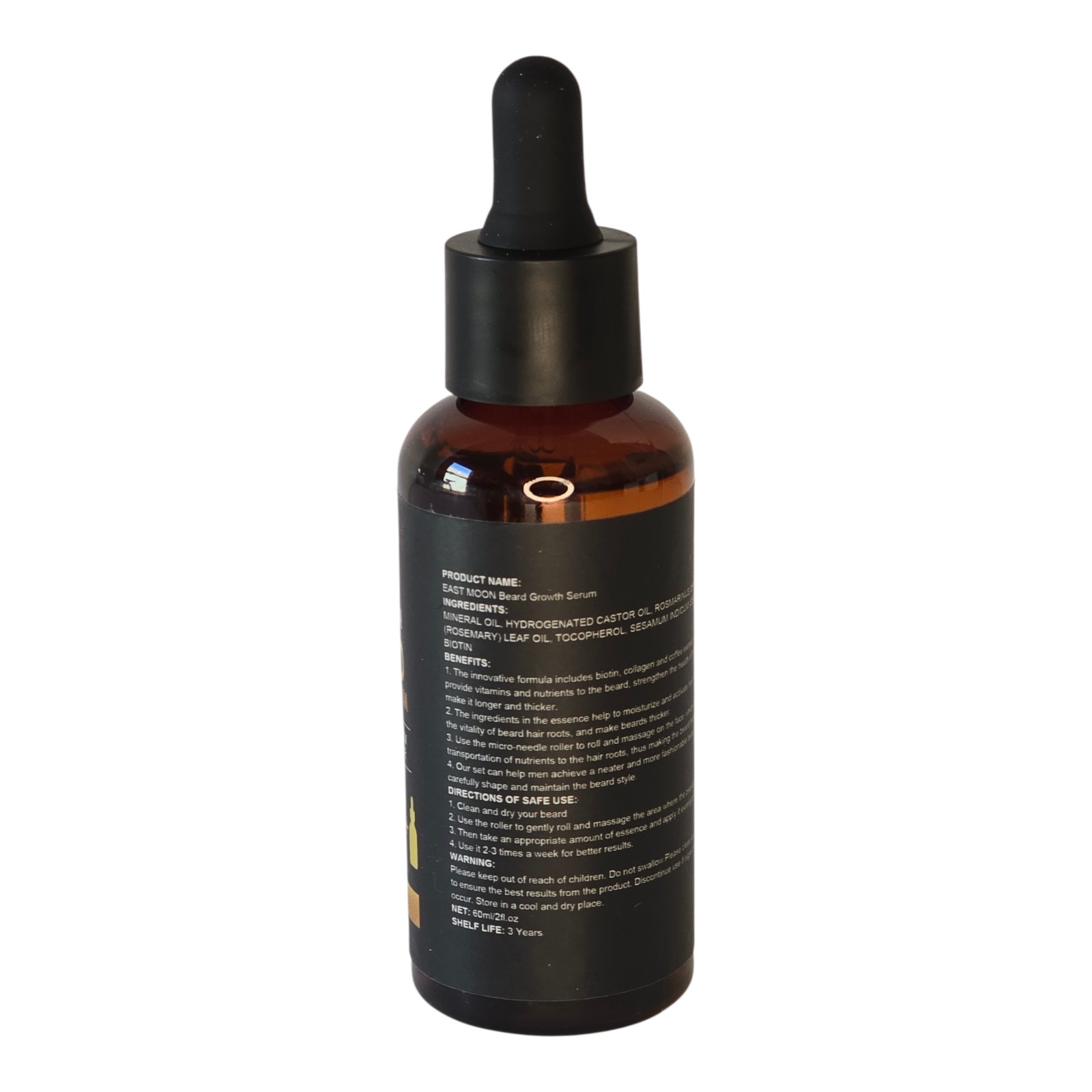 Beard Growth Serum with Hyper Derma Roller for Faster, Thicker Facial Hair