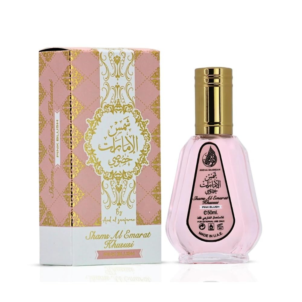 Ard Al Zaafaran Pink Blush Shams Al Emarat Khususi EDP Spray 1.7 Fl Oz (50 mL)