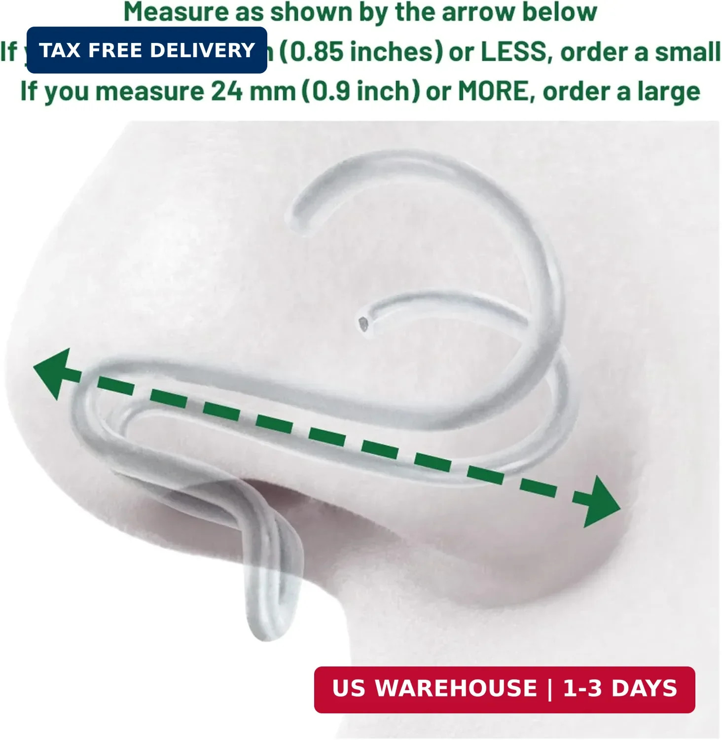 Silent Mammoth Reusable Adjustable Nasal Dilator (Large) Opens Nose to Large