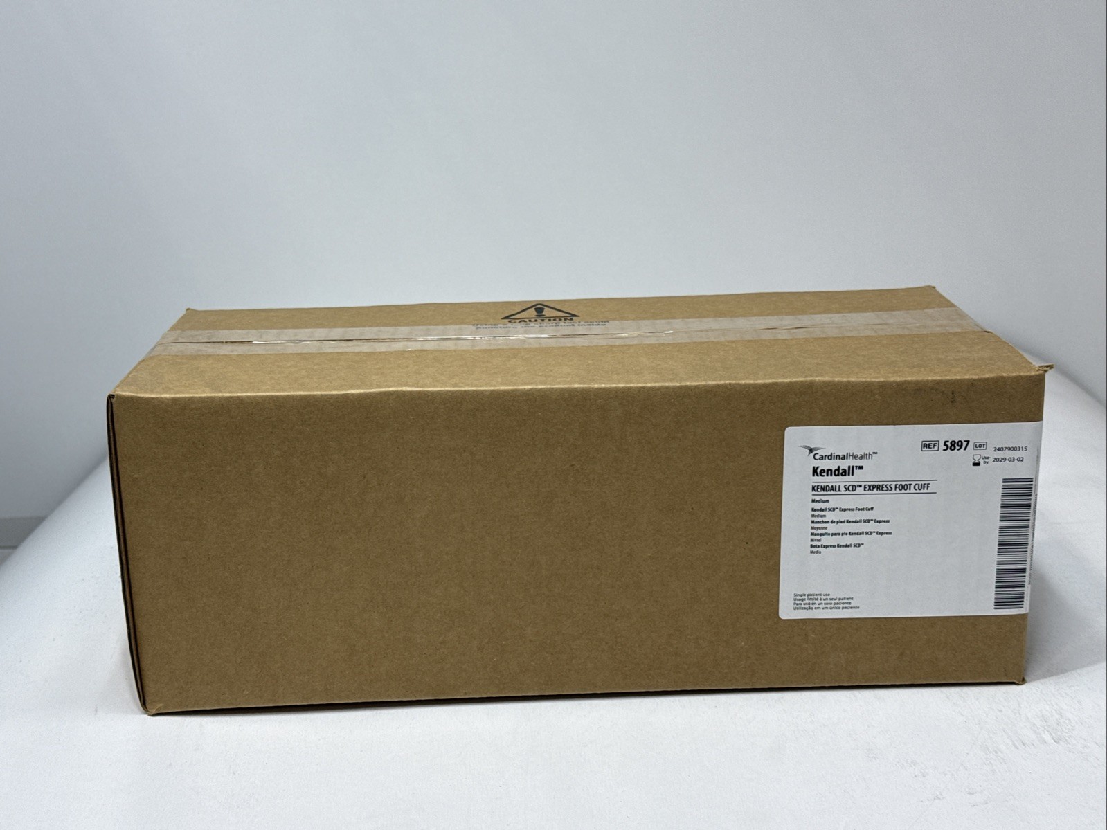 Box of 10 – CardinalHealth 5897 Kendall SCD Express Foot Cuff Exp 03/2029