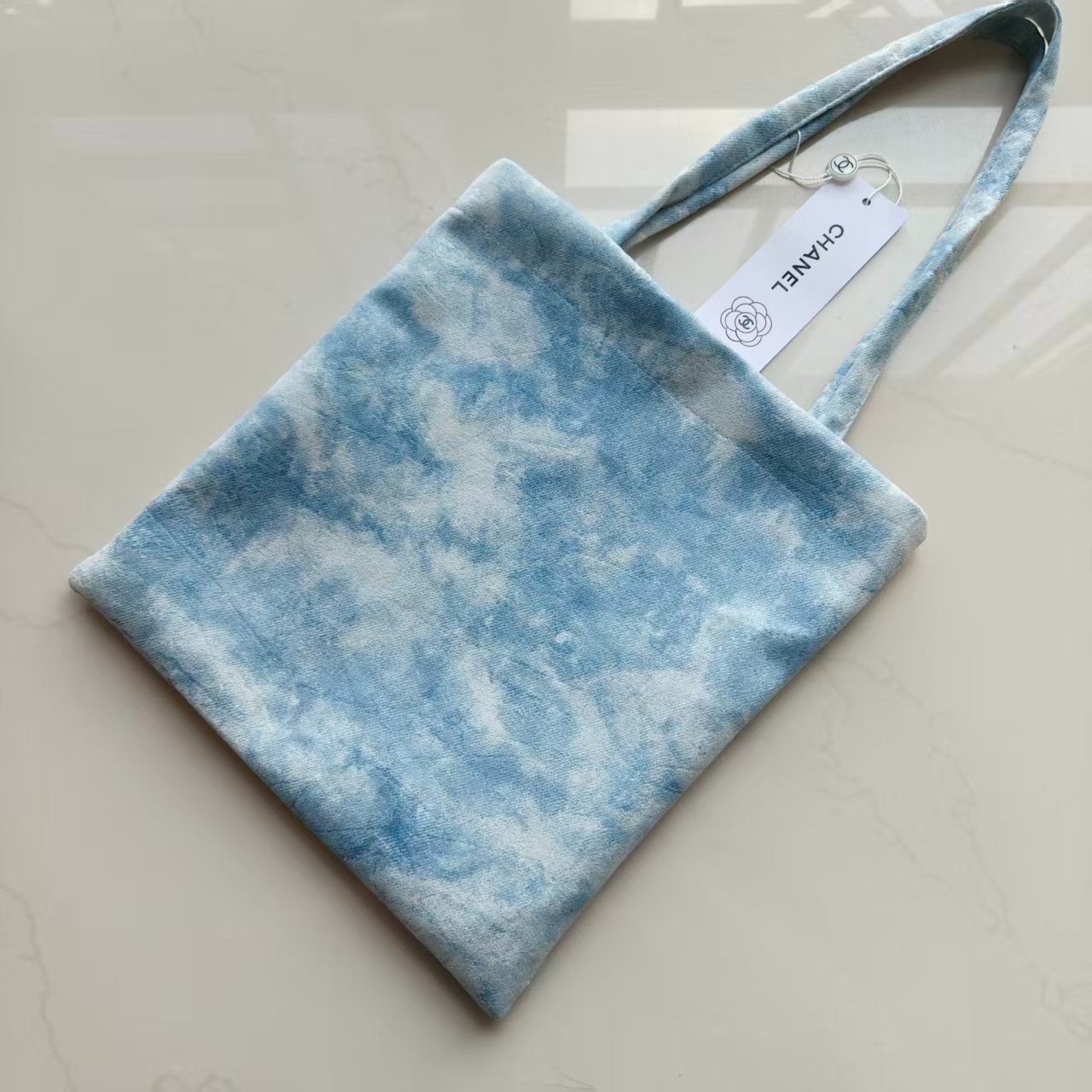 2026 VIP Beauty Gift • Blue Tote Washed Suede Canvas Vintage Shoulder Bag