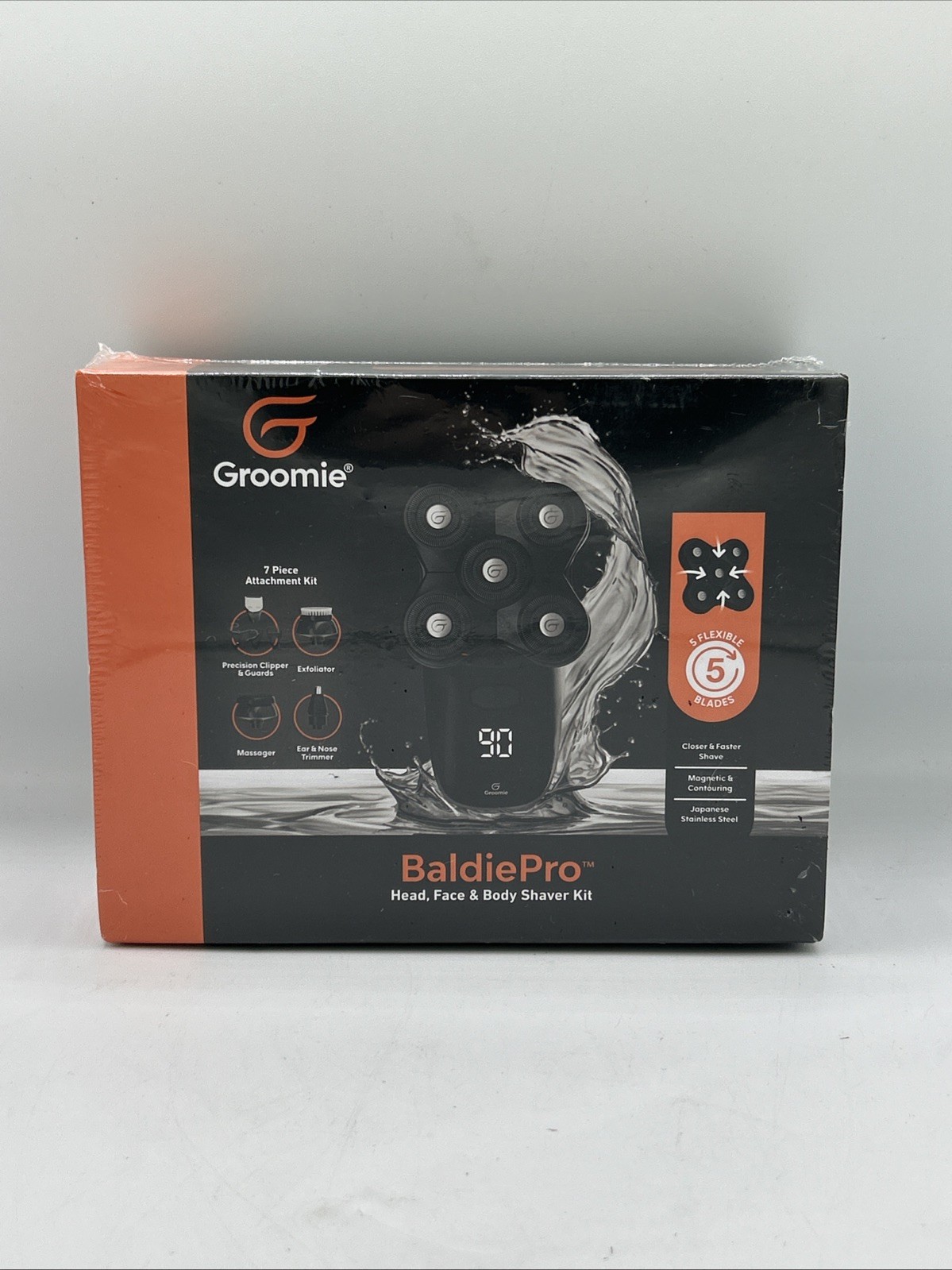 Groomie Cordless Bald Head Shavers for Men BaldiePro Head Grooming Kit new