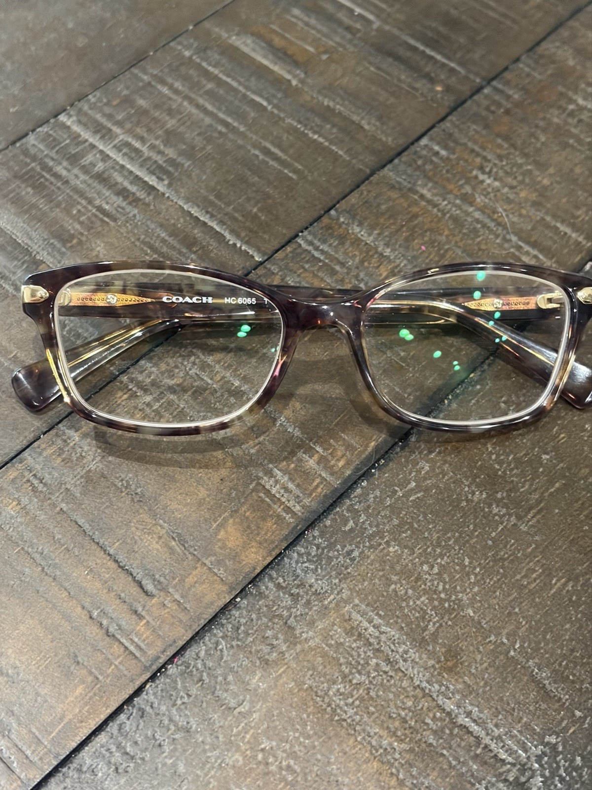 Coach Women’s Tortoise Shell Square Full Rim Plastic Eyeglasses Frames HC 6065
