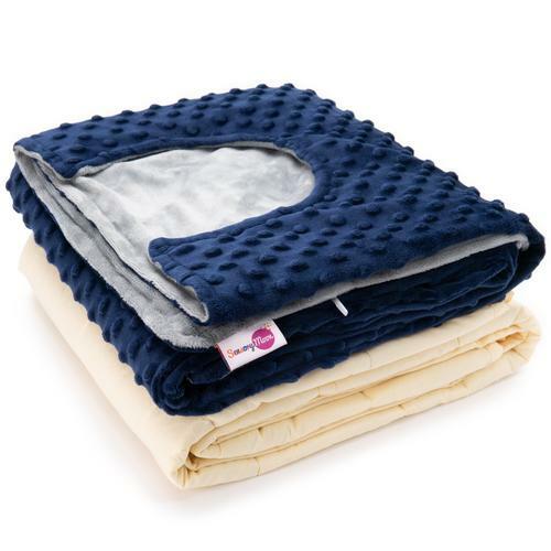 Weighted Blanket Kids 3+ Years Calming Sensory Anxiety Relief Sleep 2-Pieces New