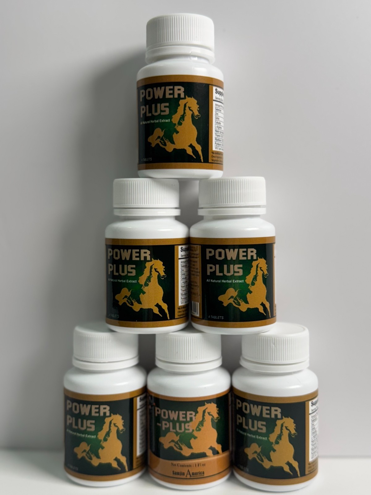 POWER-PLUS GINSENG Capsules Supplement (pack of 12 bottles )