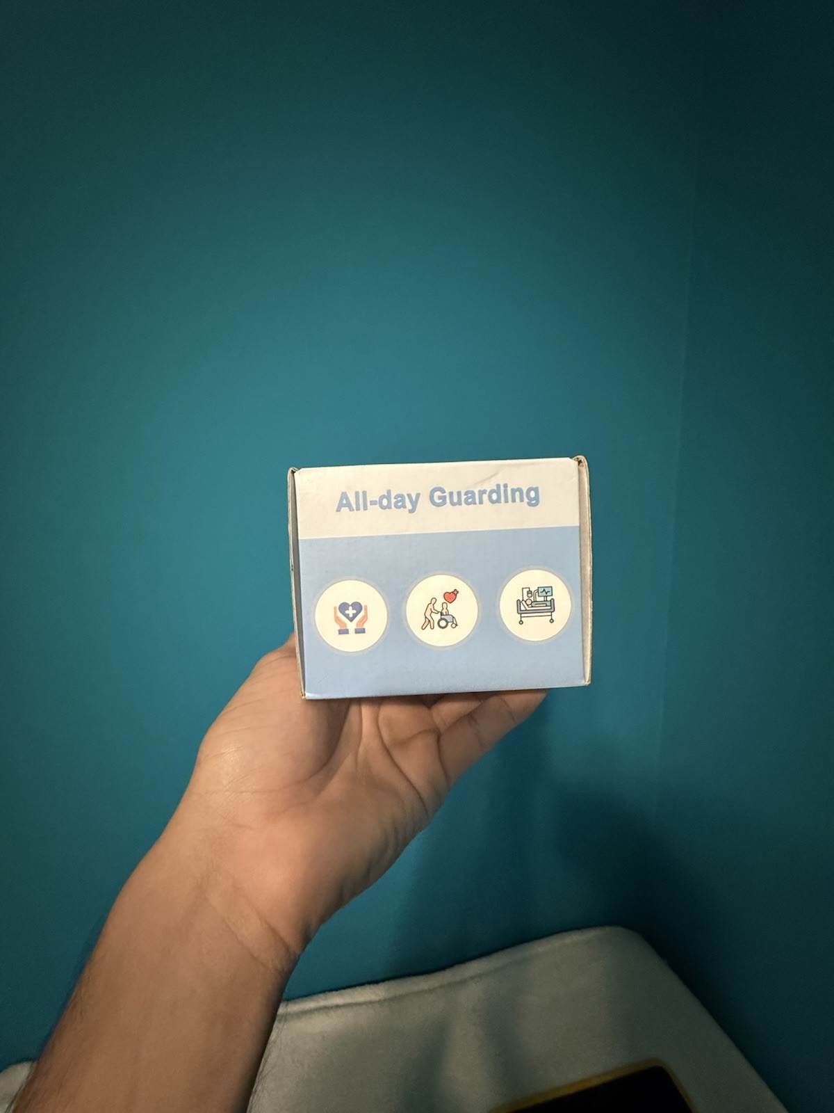 Caregiver Call Button System 666FT Blue/White LED Light Adjustable Volume