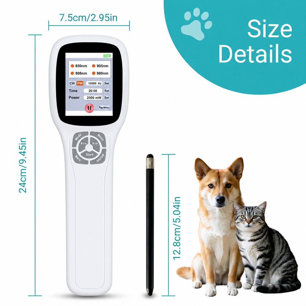 2.5W Cold Laser Therapy LLLT Device for Neck Back, Spinal Pain Relief 25 Diodes
