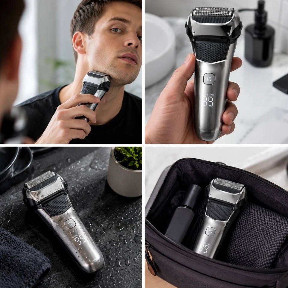 Electric Razor for Men,Shavers for Men Electric Razor Wet Dry