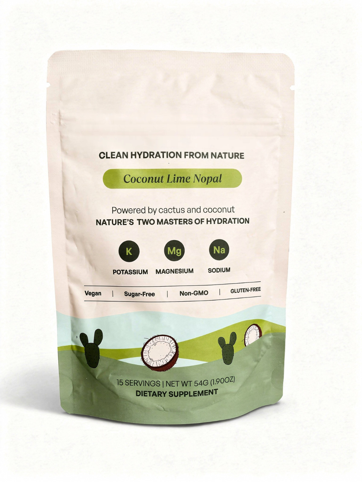 Sugar Free Electrolyte Powder Keto Vegan Magnesium Potassium Drink Mix 15 Servs