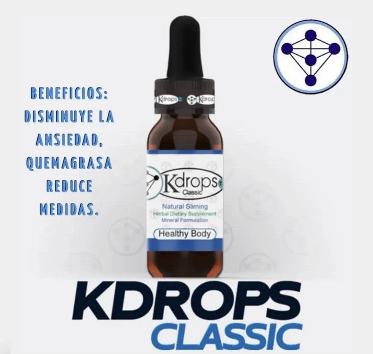 KDROPS Classic, Powerful Fat Burner, Liquid Drops – 1 Month Supply