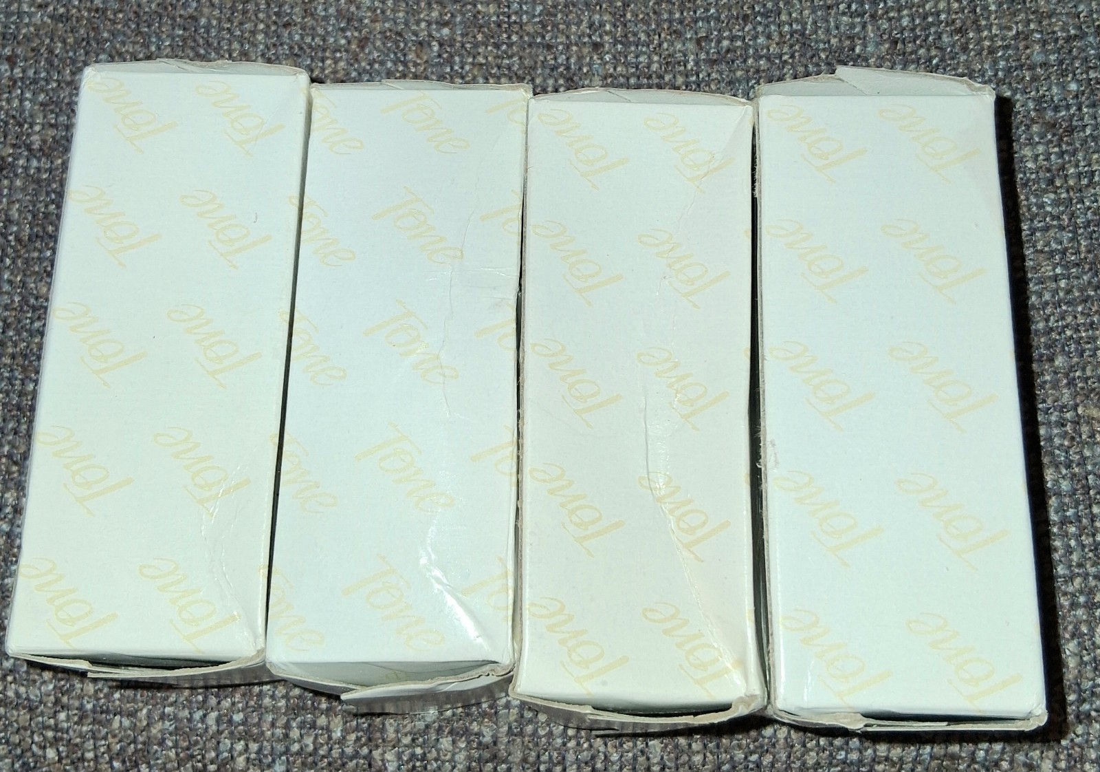 4 TONE Bar Soap – Unknown Scent- Larger 4.5 oz Bars – New ~ Dial Unopened Boxes