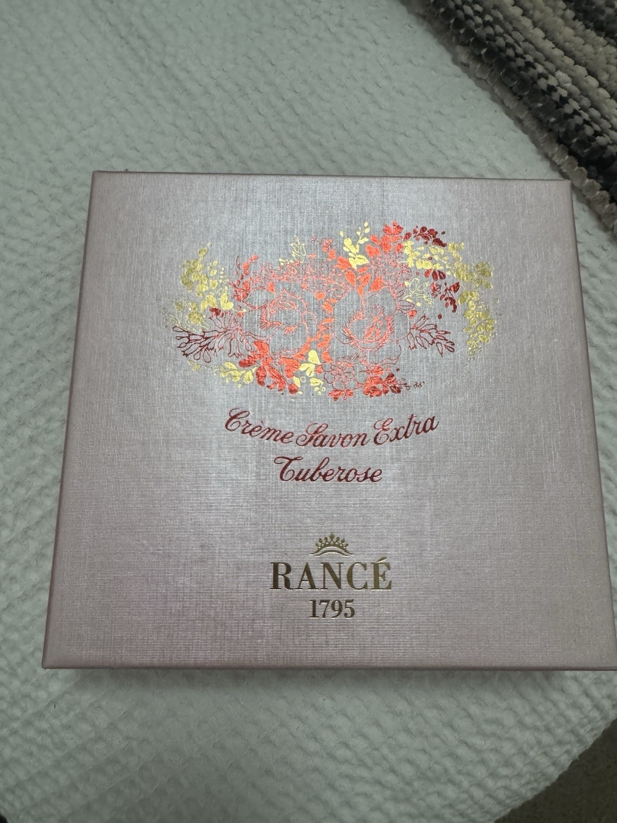 Rance 1795 Creme Savon Extra Tuberose Bar Soap Box Set 21 oz (6×3.5 oz) Italy