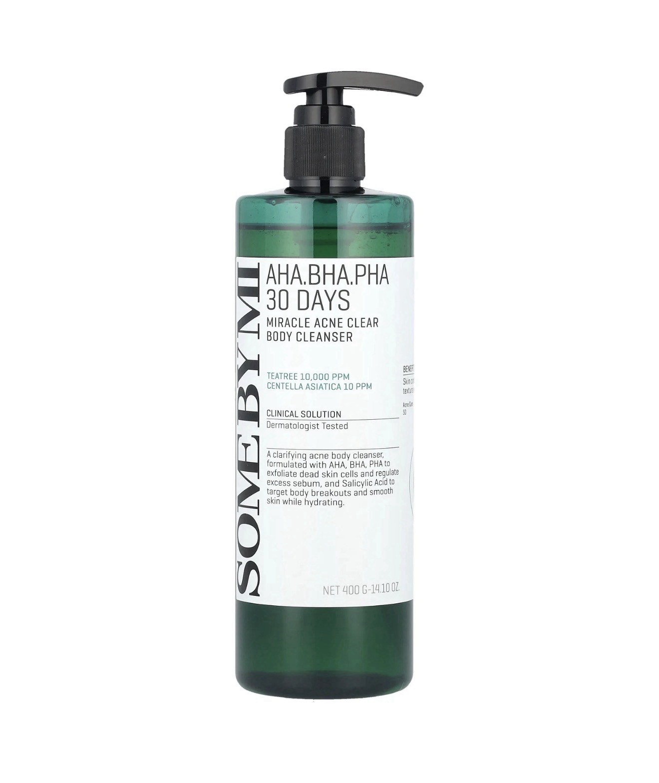 2 Pack AHA. BHA. PHA 30 Days Miracle Acne Clear Body Cleanser, 14.10 oz (400 g)