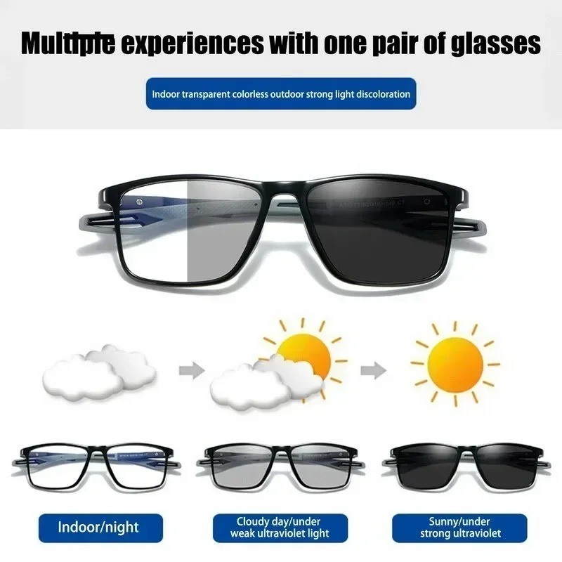 Multifocal Progressive Glass Transition Photochromic Varifocal Reading Anti-blue