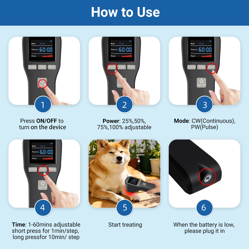 808mW Physiotherapy Cold Laser Infrared Red Light Therapy For Neck Pain Relief