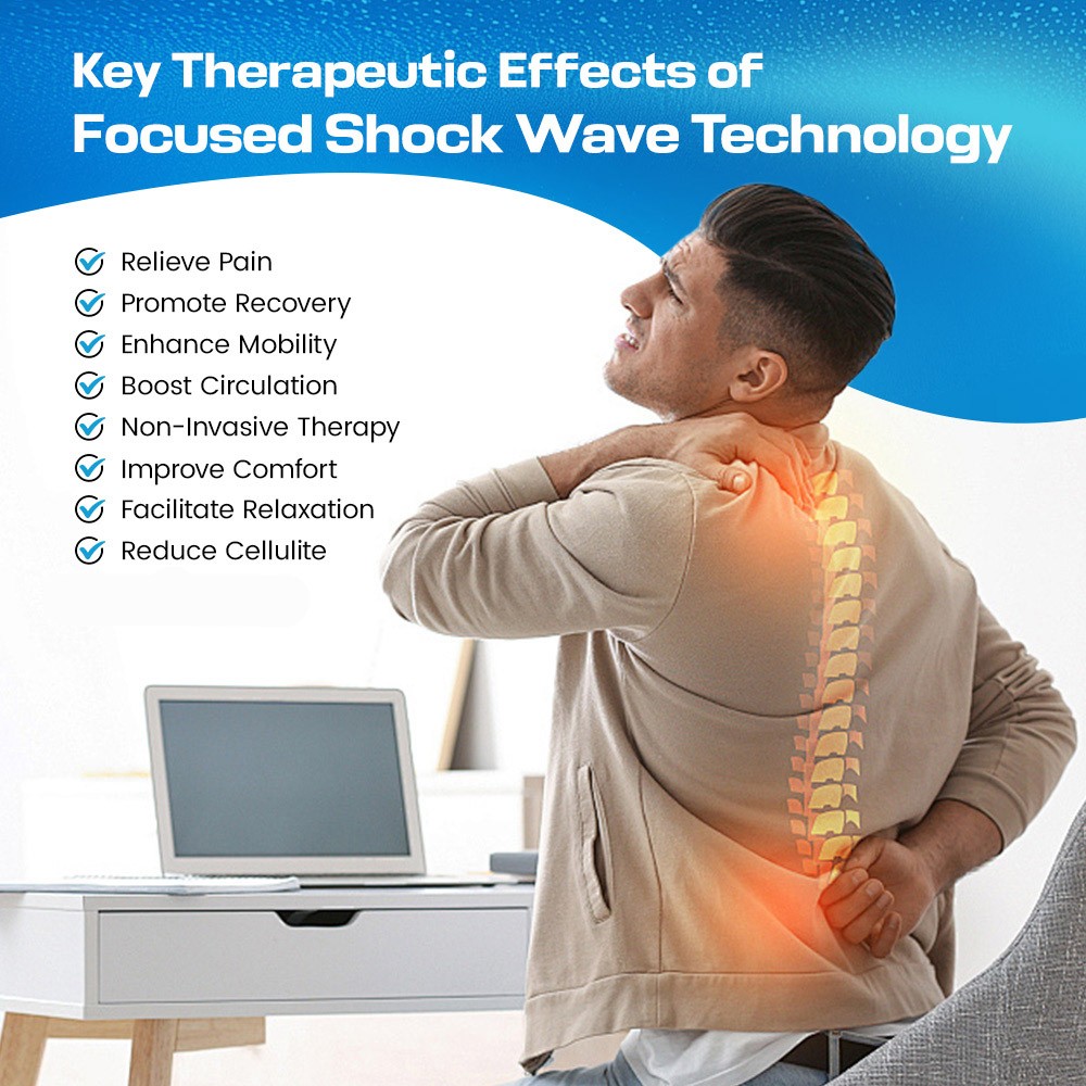 USED Focused Shockwave Therapy Machine Pain Relief Physical Therapy —97% Fresh