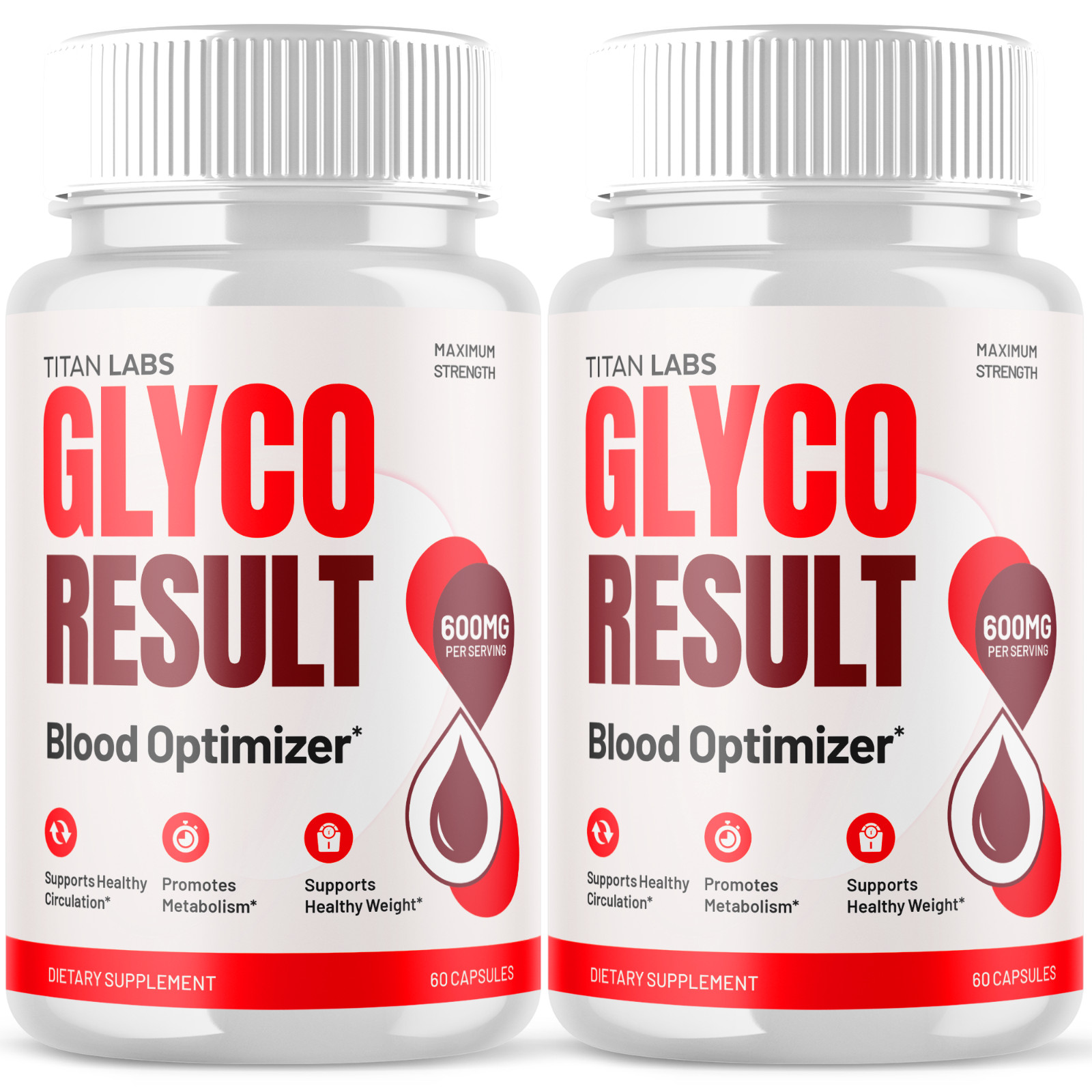(2 Pack) Glyco Result Advanced Blood Health Support Formula GlycoResult 120 Caps