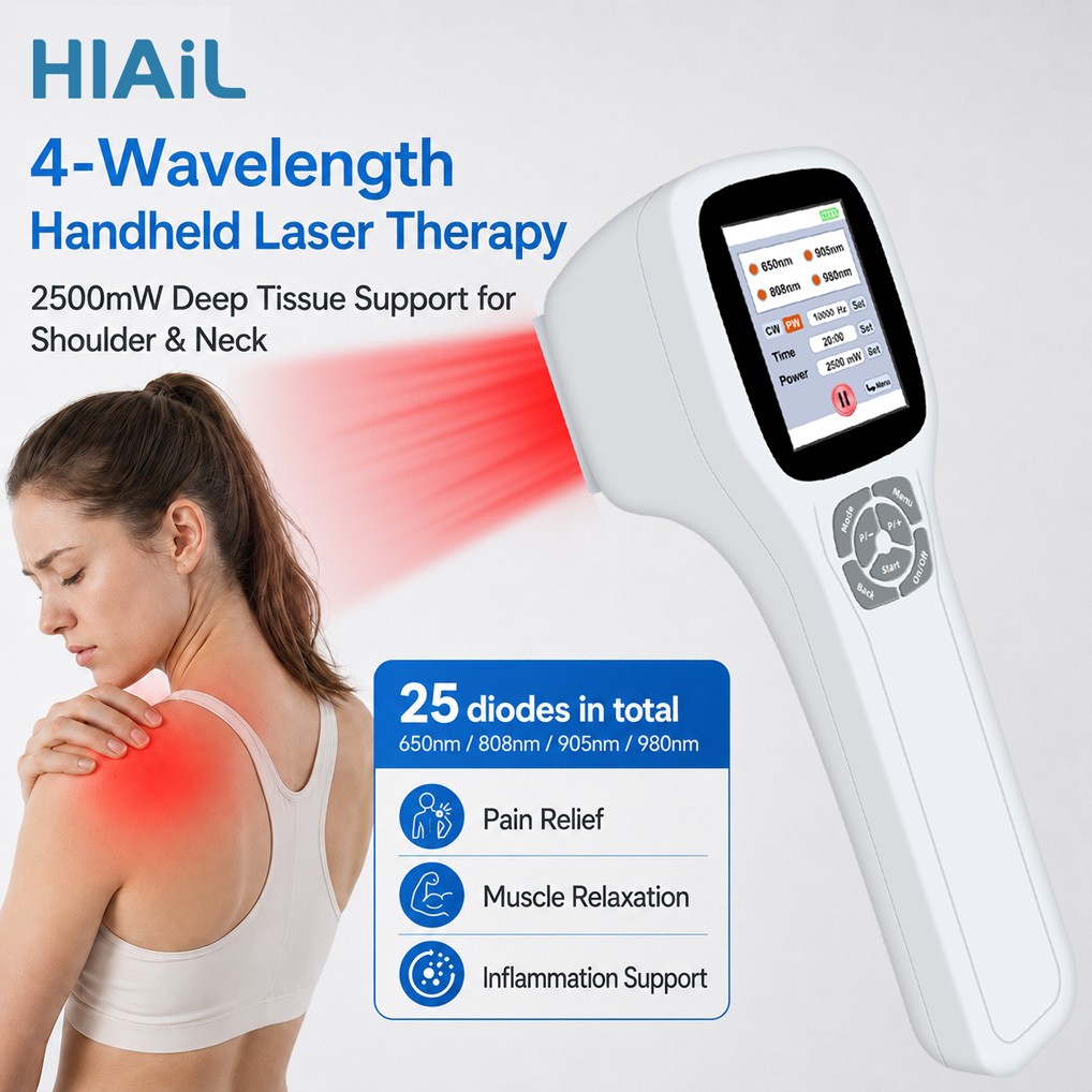 808nm+905nm+980nm Cold Laser Therapy Device for Shoulder Neck Back Chronic Pain