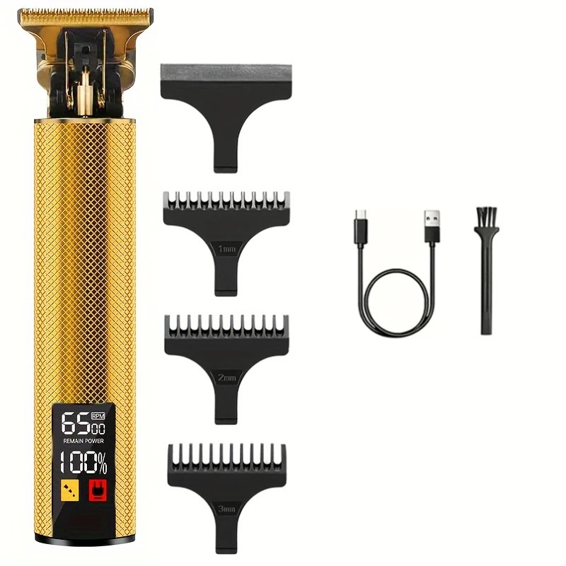 Professional Vintage Hair Clippers and Trimmers Kit, Rechargeable Cordless Hairc