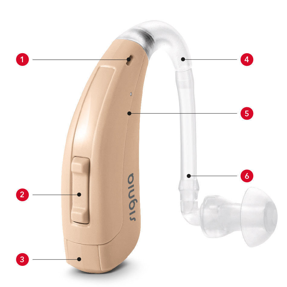 Signia FUN SP Digital Hearing Aid 6 Channel Shipping Free BTE:Severe to Profound