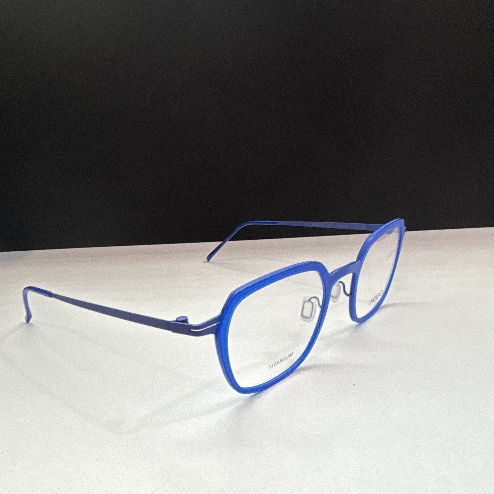 MODO 4116 Titanium Full Rim Eyeglasses Blue Square Unisex Adults 52-23-145