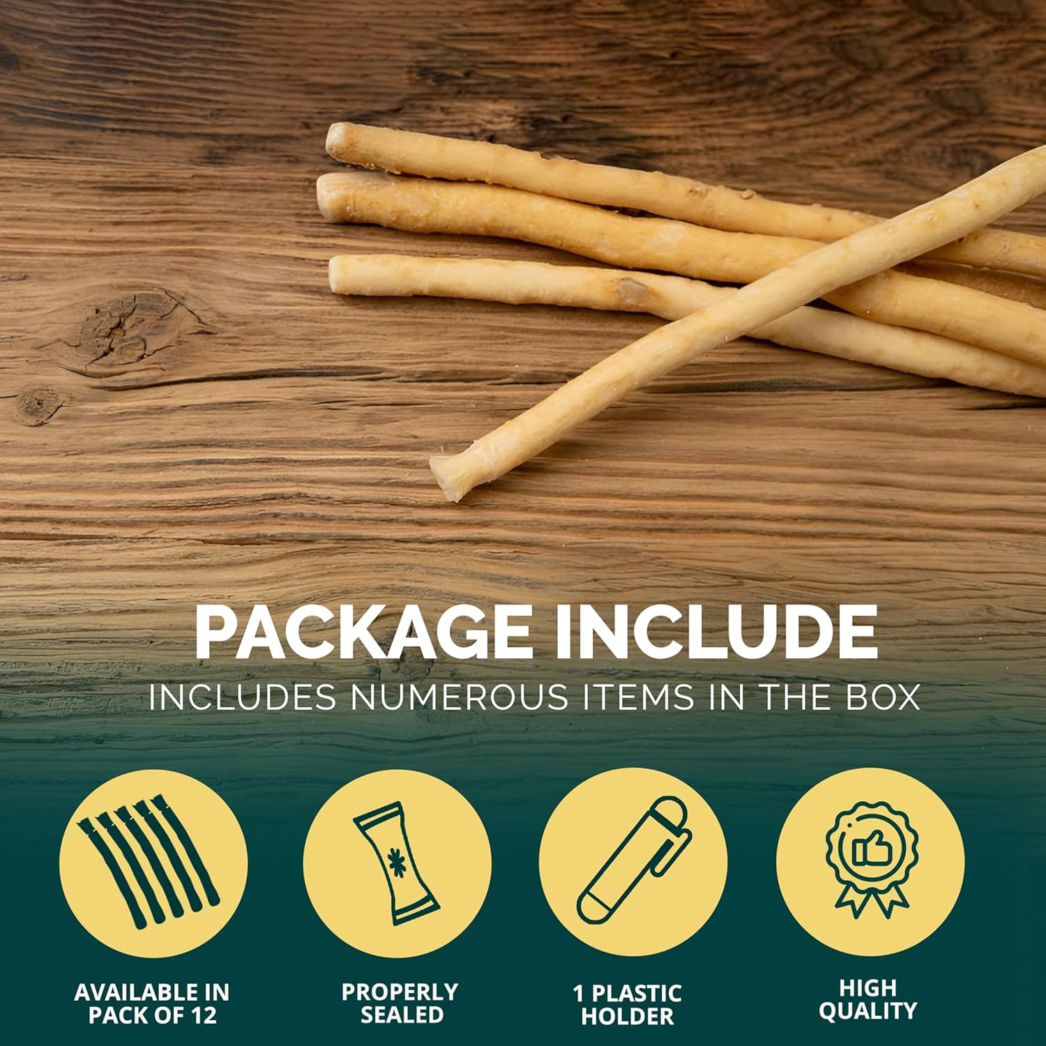 Pack of 12 Miswak Sticks for Teeth with Holder – Natural Toothbrush for Teeth Wh