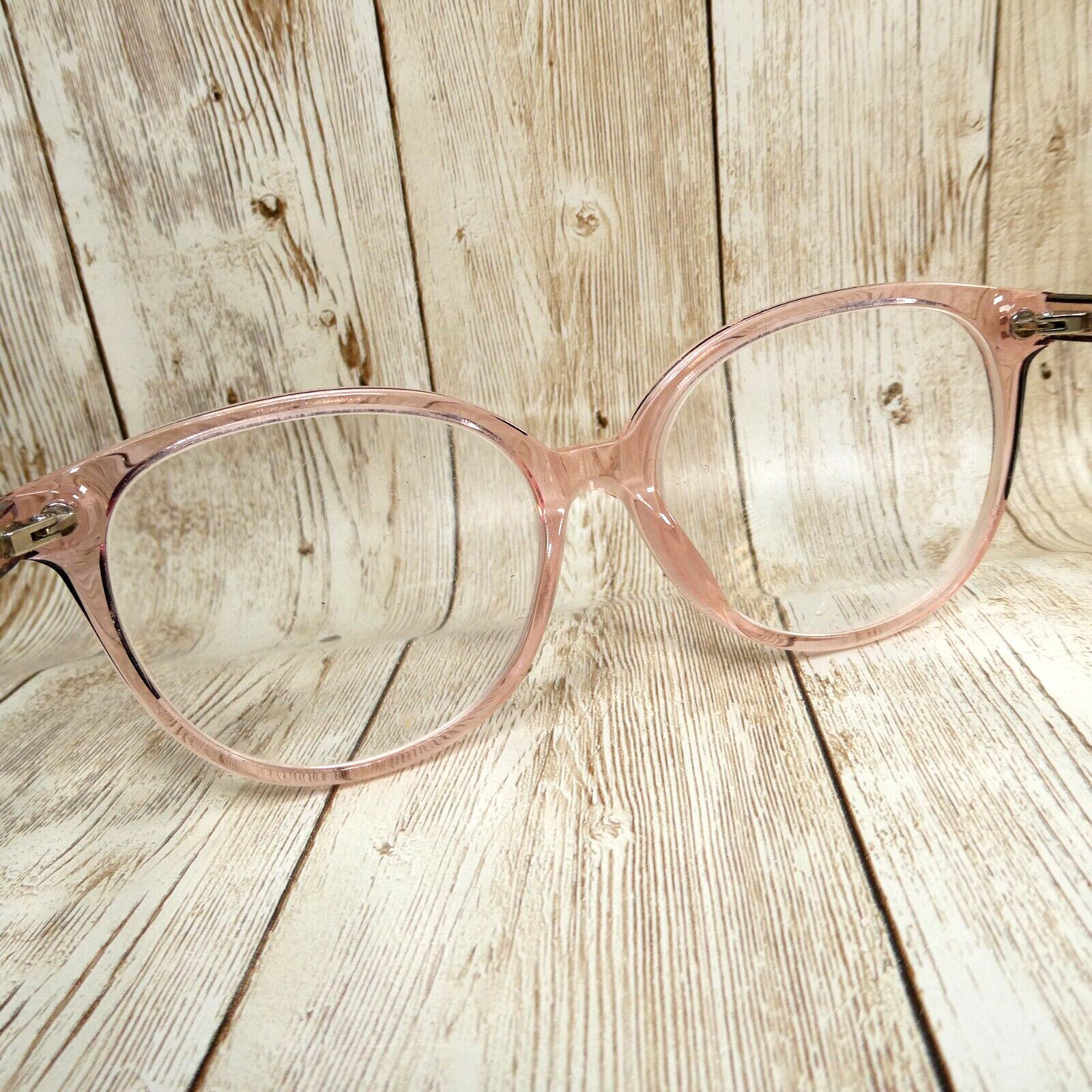 Zenni Pink Round Eyeglasses FRAMES ONLY w/Case – 662819 51-16-136