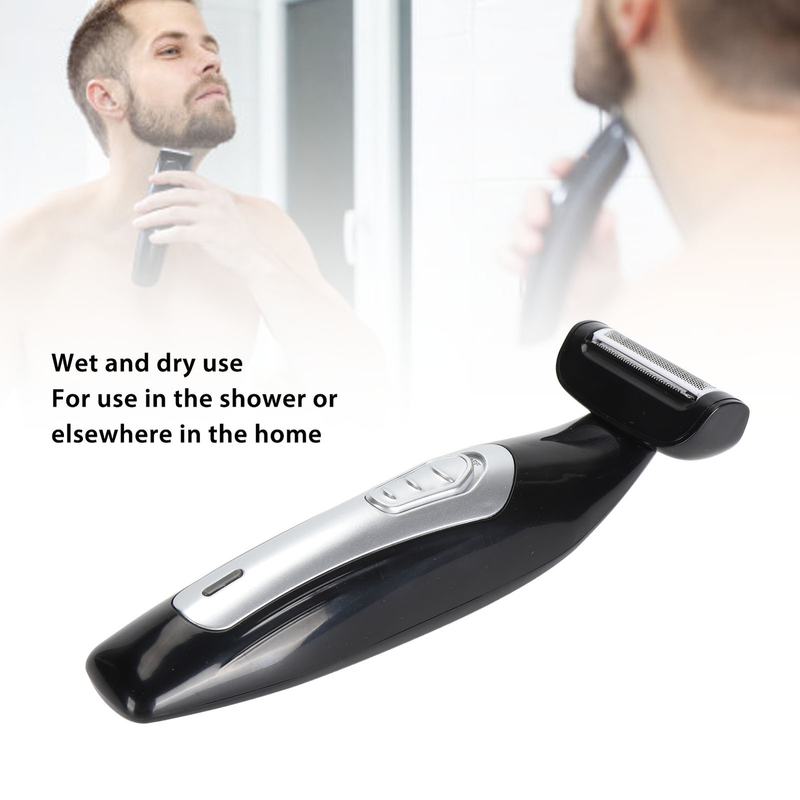 Back Trimmer For Men Extreme Removable Handle Power Burst Wet Dry Use Men