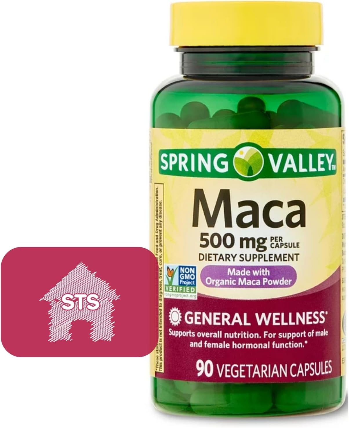 Boost Your Vitality with Spring Valley 500mg Organic Maca Root – 90 Capsules