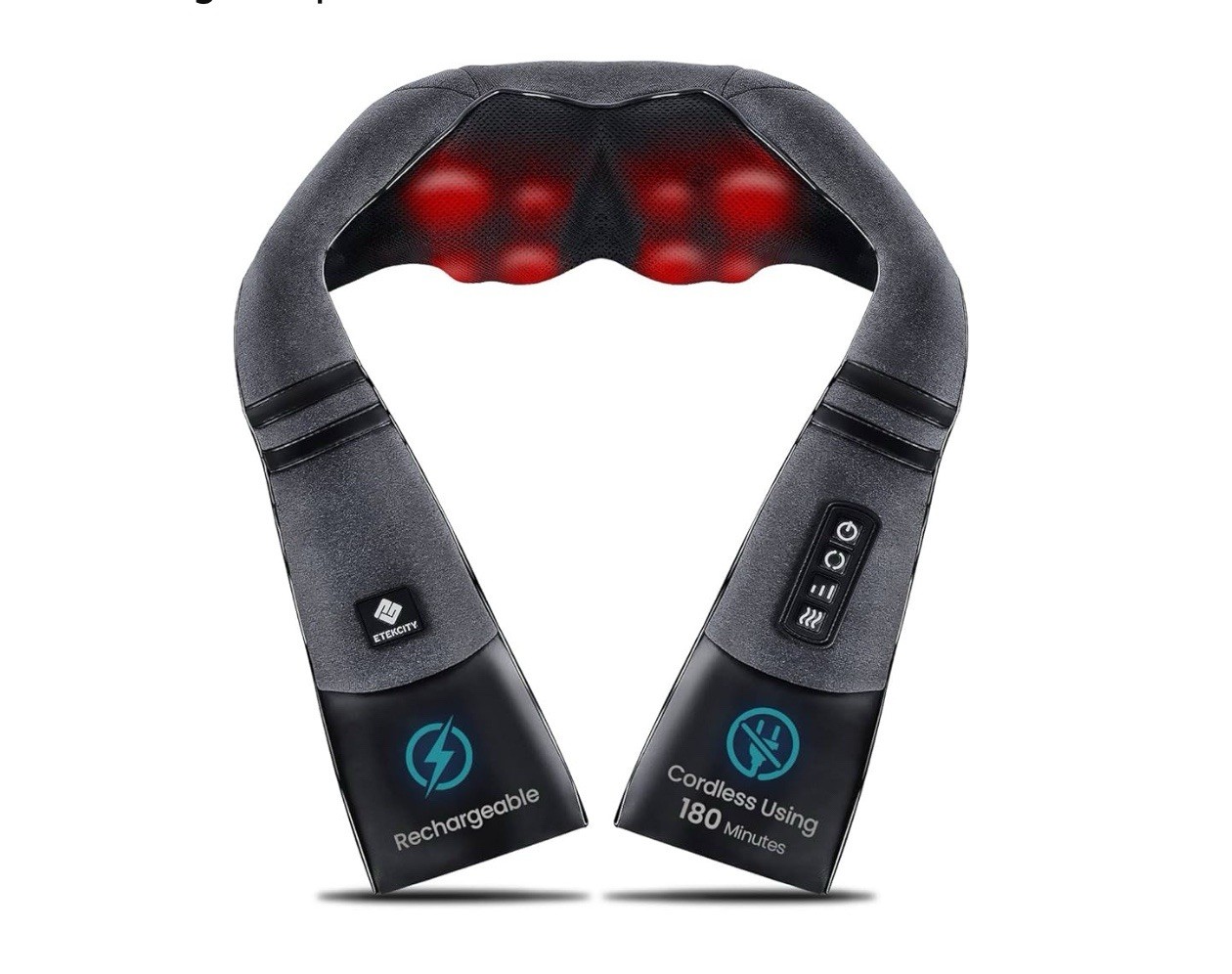 Etekcity Cordless Neck Massager with Heat for Pain Relief