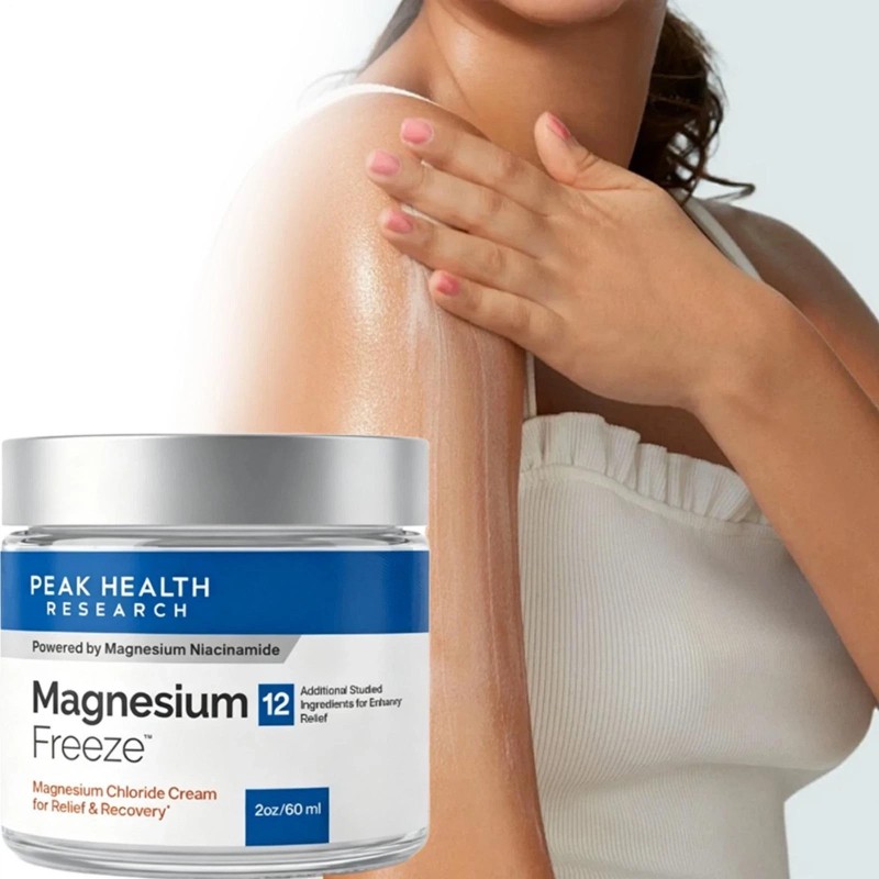 Magnesium Freeze – Topical Magnesium Cream With Niacinamide For Joints, Low Back