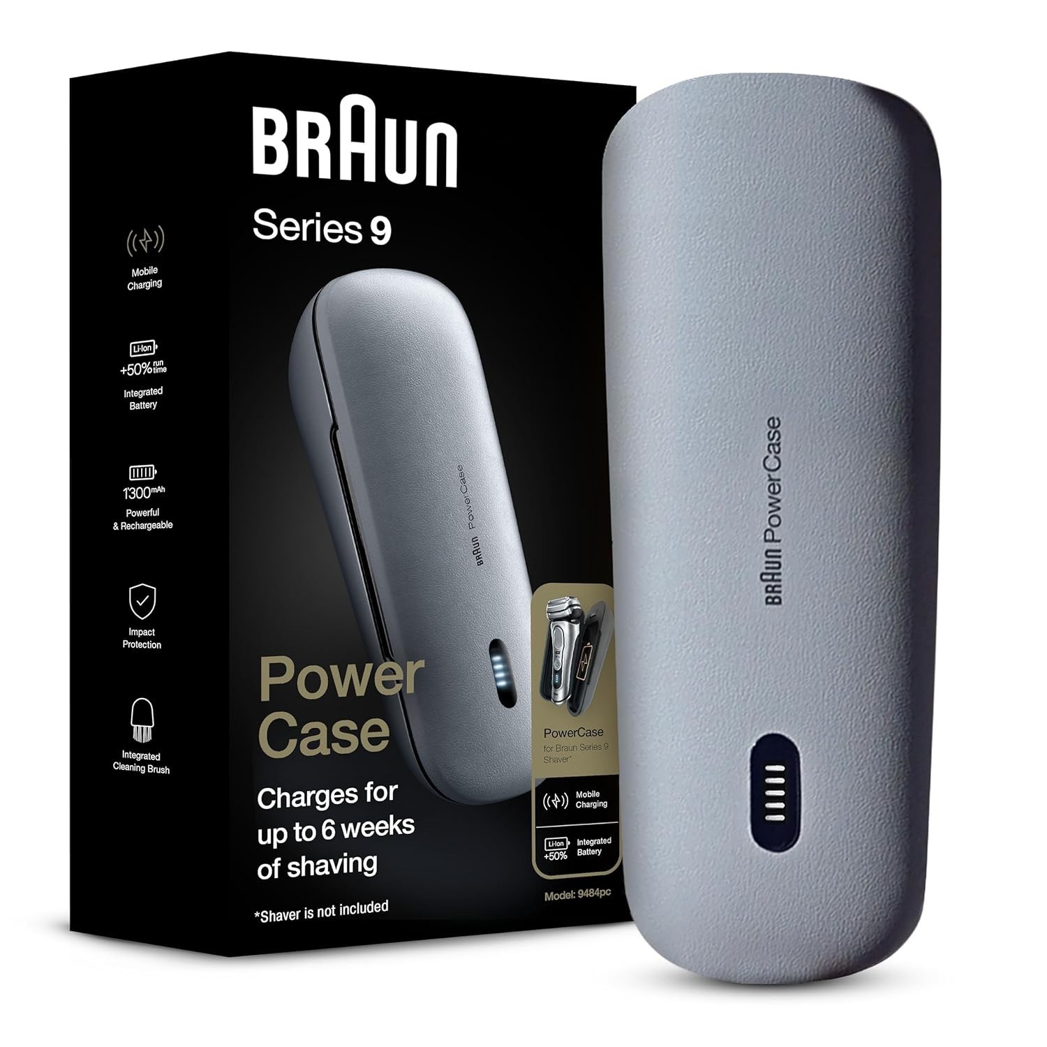 Braun Powercase for Braun Series 8 & 9 Electric Shavers || Model 9484PC