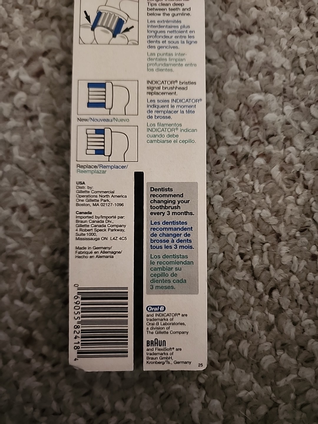 Oral-B Flexisoft Flexi-Soft Replacement Toothbrush Heads Refills EB 17-3