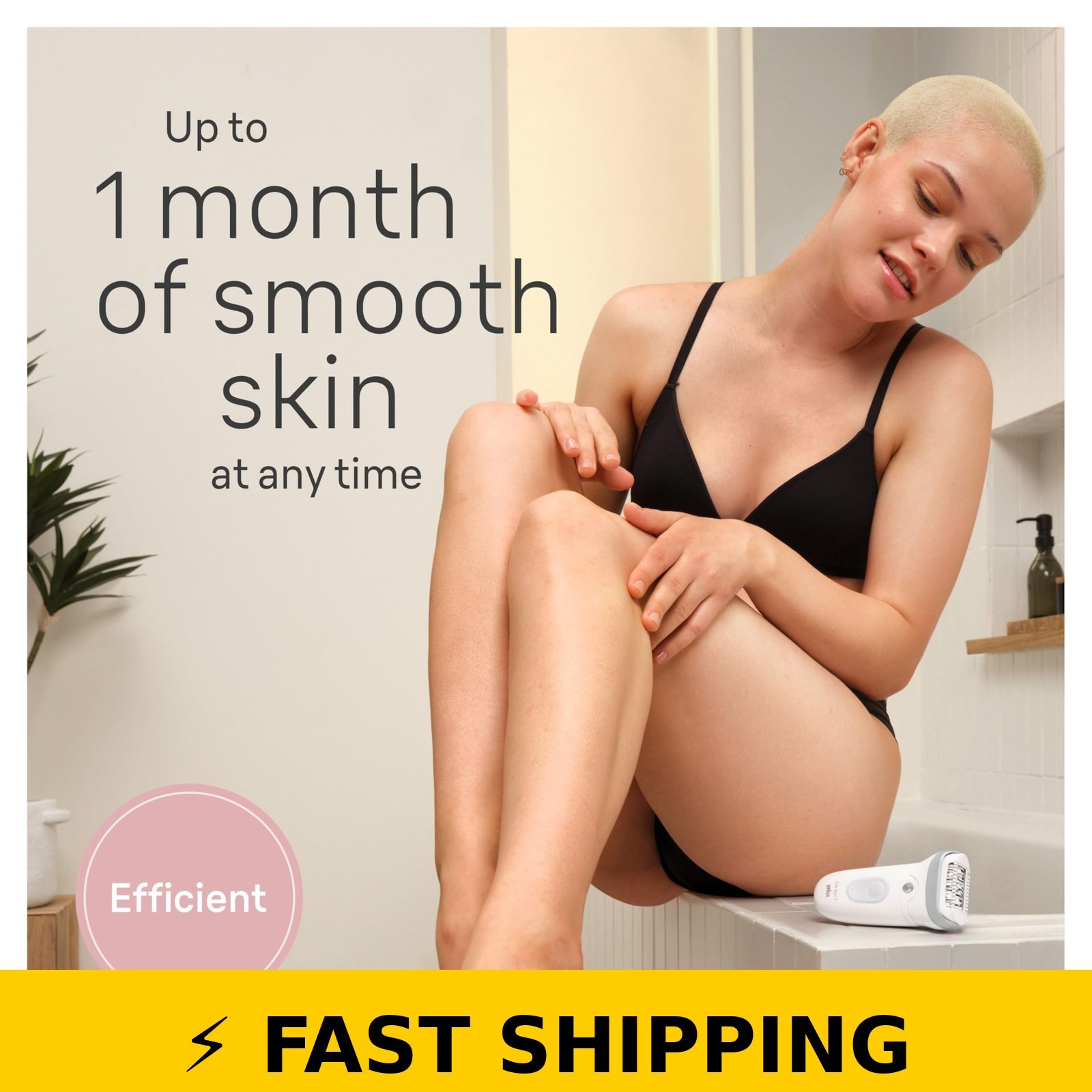 Braun Silk-épil 7 SE7-041 Epilator & Trimmer, Wet/Dry, Silver