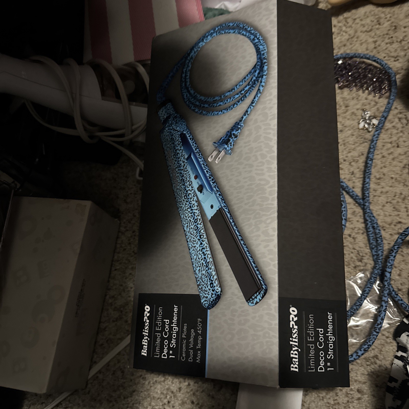 BABBU1039 BaByliss Limited Edition Dual Voltage Deco Cord 1” Straightening Iron
