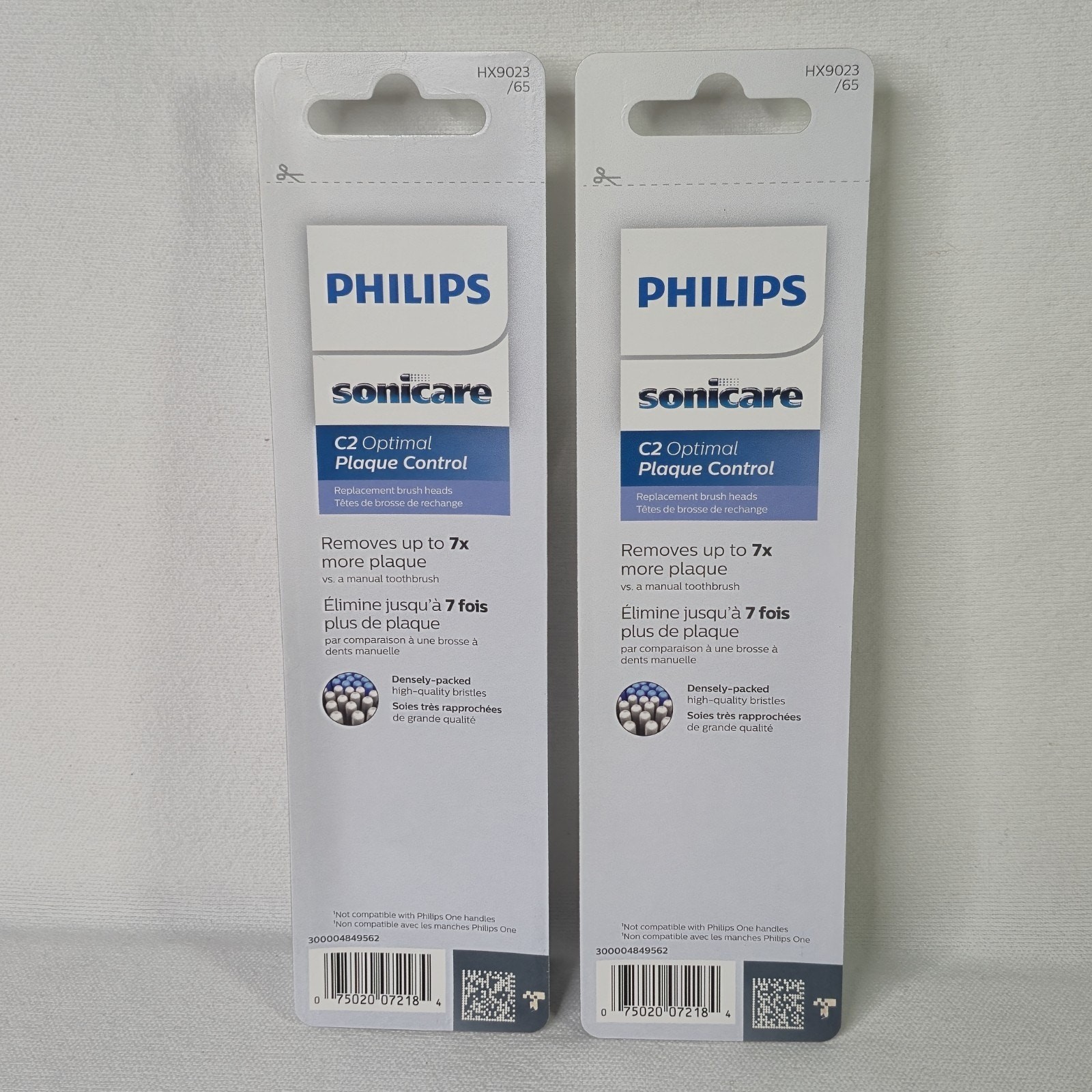 PHILIPS Sonicare Soft C2 Optimal Plaque Control Replacement Heads Lot of 2 Packs