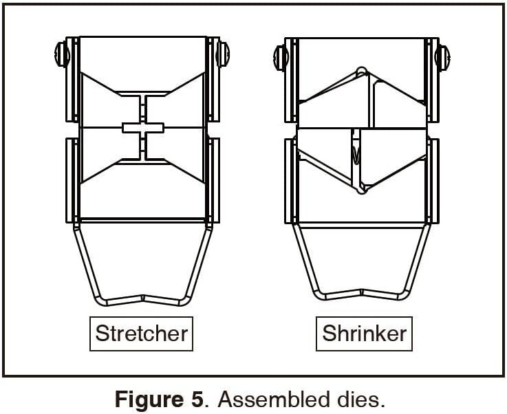 Metal Shrinker & Stretcher Combo Pack 63mm Throat Capacity Metal Forming Machine