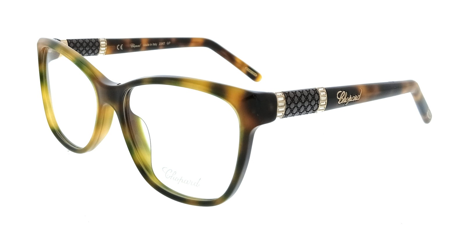 Chopard VCH154S5409AJ Shiny Dark Havana Cat Eye Womens Optical Frames