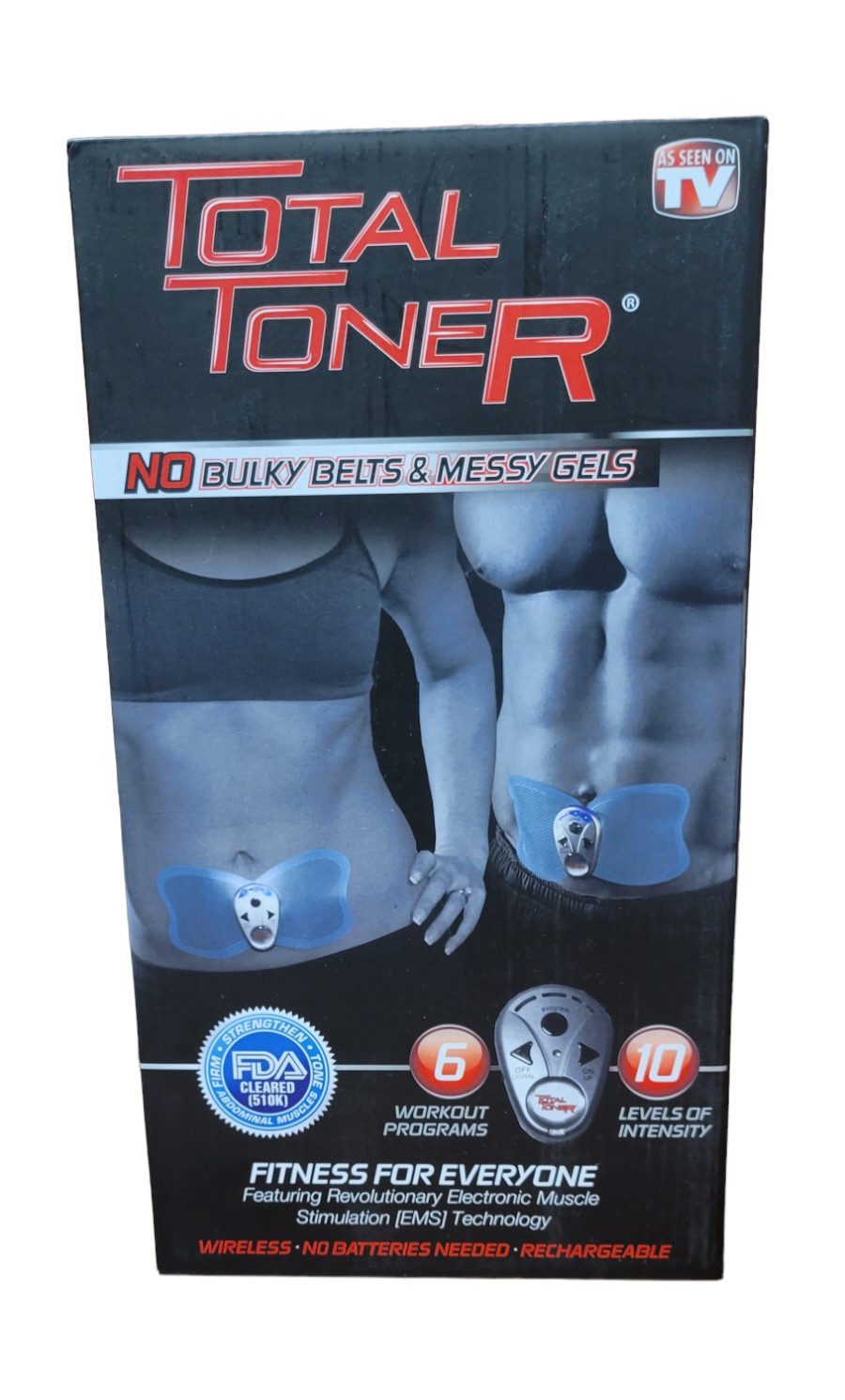 TOTAL TONER ABS Stimulator, EMS Abdominal Toning device, Rechargeable…