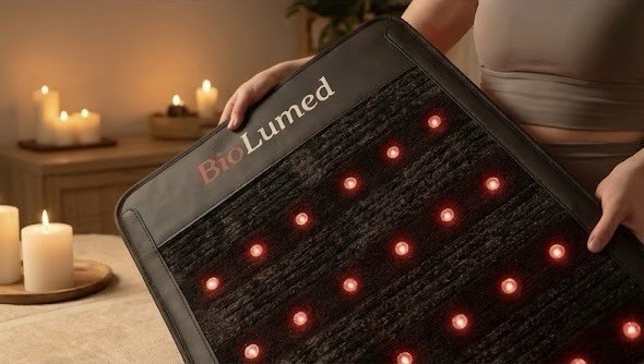 BioLumed PEMF + Red Light whole body mat with CASE – Infrared Heating 29″ x 73″
