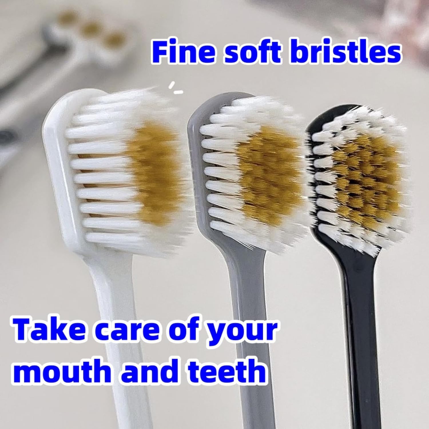 Japanese Wide Head Manual Soft Toothbrush for Adults Adult Manual Soft