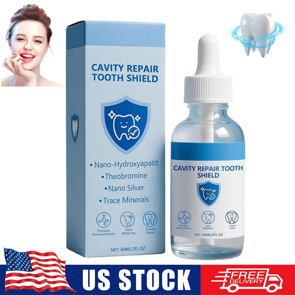 Cavity Healing Tooth Shield Liquid,Repair Cavities & Restore Tooth Enamel 2FL.OZ