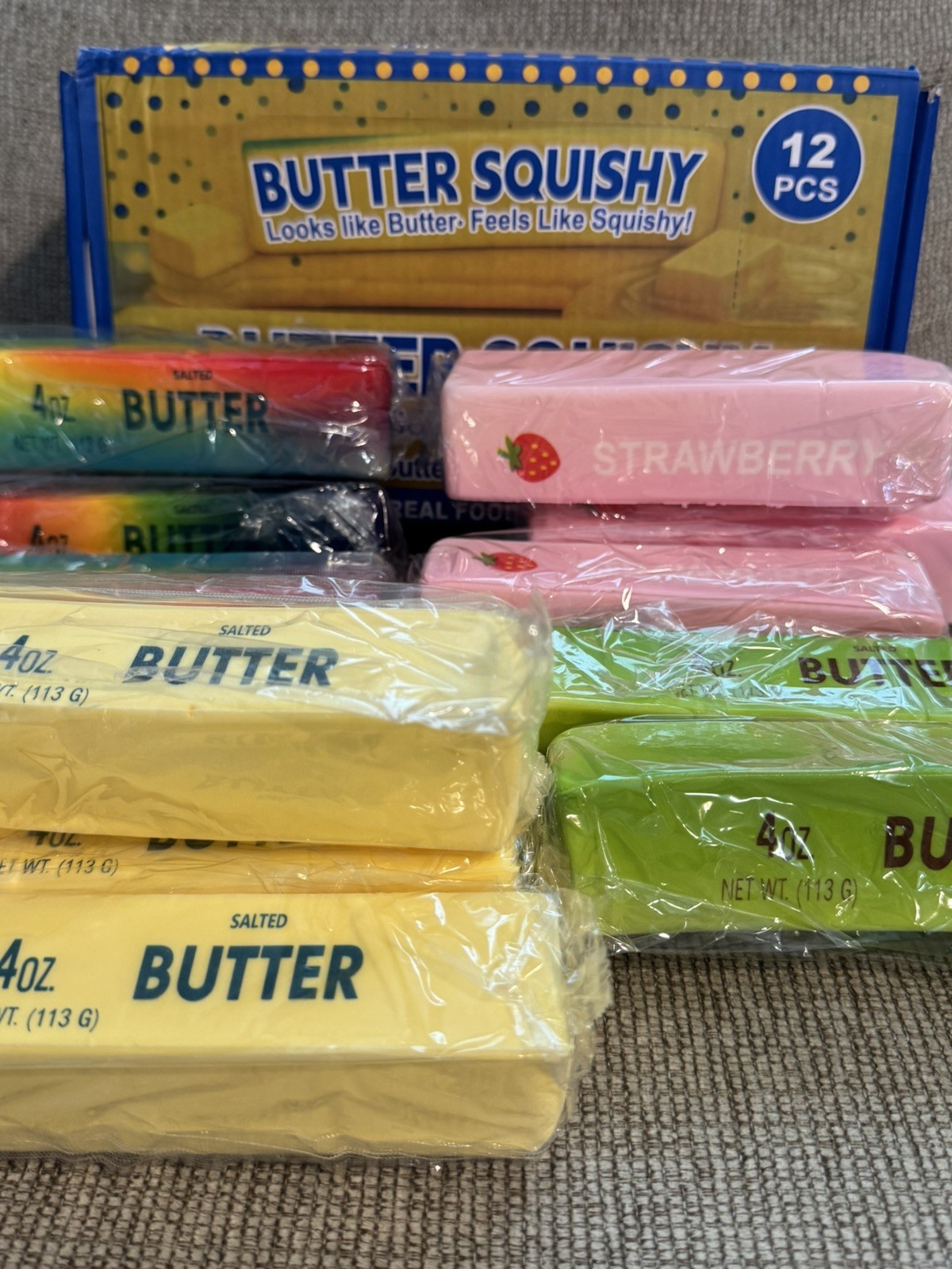 Butter Squishy 12 Pack Assorted Colors