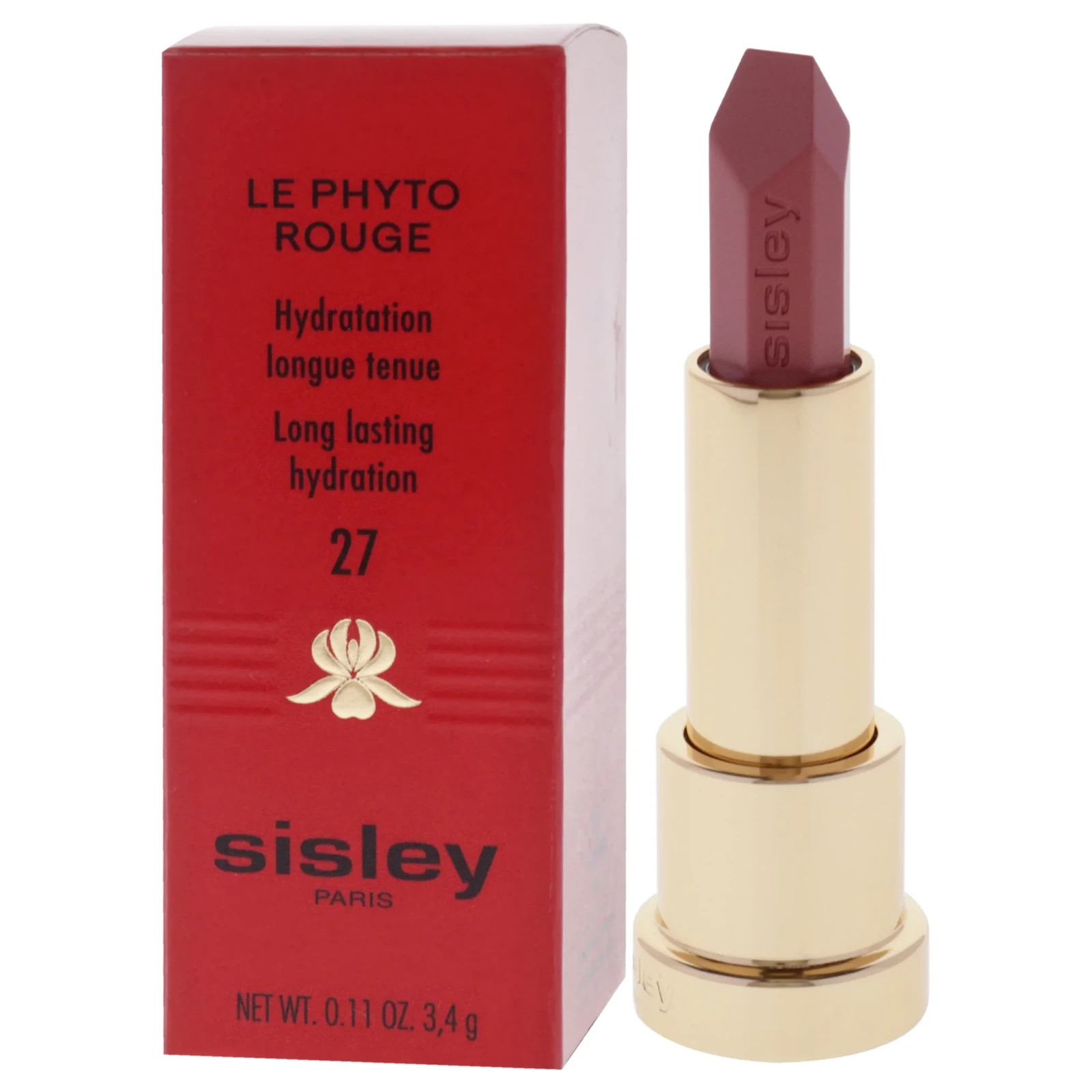 Sisley Paris Le Phyto Rouge Lipstick 0.11 oz #27 Rose Bolchoi 0.11 oz NEW IN BOX