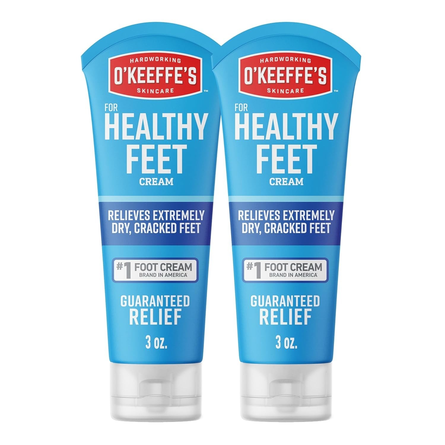 O Keeffe’s Healthy Feet Foot Cream 2-Pack – Instant Relief & Repair for Crack…