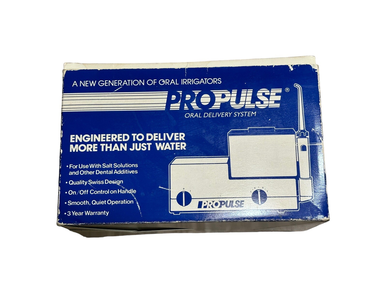 Pro Pulse Oral Delivery System Irrigator Model 7618 Wall Mount Vintage Open Box