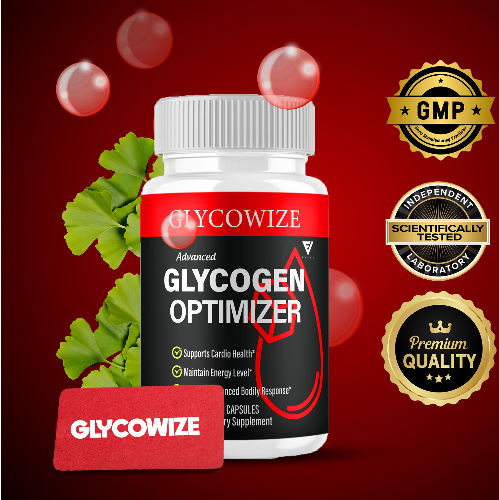 (5 Pack) Glycowize Blood Optimizer Glyco Wize Blood Support Pills (300 Capsules)